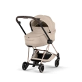 Cybex Mios Style wózek głęboki 2w1 cozy beige ze składaną gondolą na eleganckiej ramie do miasta