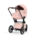 Cybex Priam wózek dziecięcy z gondolą Lux peach pink rosegold, elegancki design i komfort dla noworodka