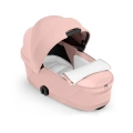 Cybex Priam gondola Lux peach pink wnętrze z materacem, oddychające materiały i komfort snu dziecka