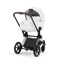 Cybex Priam wózek dziecięcy z gondolą Lux off white rosegold, elegancki design i komfort dla noworodka