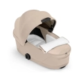 Cybex Priam gondola Lux cozy beige wnętrze z materacem, oddychające materiały i komfort snu dziecka