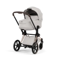Cybex Priam wózek dziecięcy z gondolą Lux city grey rosegold, elegancki design i komfort dla noworodka