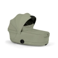 Cybex Priam gondola Lux sage green z zamkniętą budką i pokrowcem, ochrona dziecka przed wiatrem i chłodem