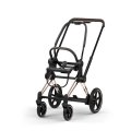 Cybex e-Priam rama wózka dziecięcego rosegold z elektrycznym wspomaganiem jazdy i eleganckim wykończeniem premium