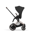 Cybex ePriam Style sepia black wózek spacerowy z siedziskiem ustawionym tyłem do kierunku jazdy dla kontaktu z rodzicem