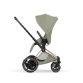 Cybex ePriam Style sage green wózek spacerowy z siedziskiem ustawionym tyłem do kierunku jazdy dla kontaktu z rodzicem