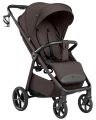 Carrello Bravo Lite Deluxe wózek spacerowy ciemnobrązowy (Supreme Brown) – stylowy wózek dziecięcy z dużymi kołami, amortyzacją i wygodnym siedziskiem