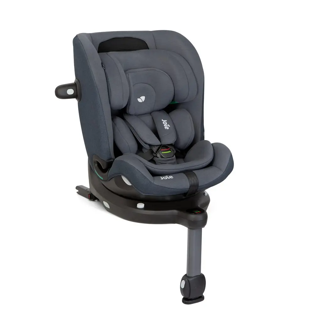 Joie i-Spin 360 Max obrotowy fotelik samochodowy i-Size 0-12 lat ISOFIX kolor moonlight granatowy z nogą stabilizującą