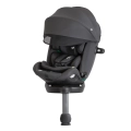 Obrotowy fotelik Joie i-Spin 360 Max z daszkiem UPF 50+, widok przód pod kątem, system ISOFIX i ochrona boczna