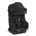 Czarny raven fotelik samochodowy Joie Steadi R129 Canopy z daszkiem przeciwsłonecznym dla niemowląt i dzieci 40-105 cm
