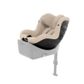 Cybex Sirona G3 PLUS Almond Beige to obrotowy fotelik samochodowy 360° dla dzieci od urodzenia do około 4 lat z możliwością montażu na bazie ISOFIX.