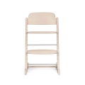 Drewniane krzesełko do karmienia Cybex Iris z regulowanym siedziskiem i minimalistycznym designem.