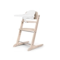 Cybex Iris 3-in-1 drewniane krzesełko do karmienia dla dzieci w kolorze all natural light naturalnego drewna z białą tacką