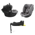 Kinderkraft ENDURA SAFE Modular System 3w1 Grey to funkcjonalny system podróżny składający się z nosidełka samochodowego I-LITE, fotelika I-FIX ENDURA SAFE oraz bazy ISOFIX ENDURA SAFE FX.