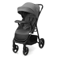 Wózek spacerowy Kinderkraft Trig 3 Granite Grey wyróżnia się eleganckim szarym wykończeniem, dużą budką oraz wygodnym siedziskiem.