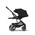 Wózek Cybex Balios S Lux z regulowanym oparciem umożliwiającym ustawienie ergonomicznej pozycji leżącej dla komfortowego odpoczynku dziecka.