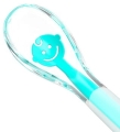Silikonowa łyżeczka dla dziecka BabyOno 1460 BABY’S SMILE z uśmiechem w środku, kolor turkusowy, delikatna dla dziąseł