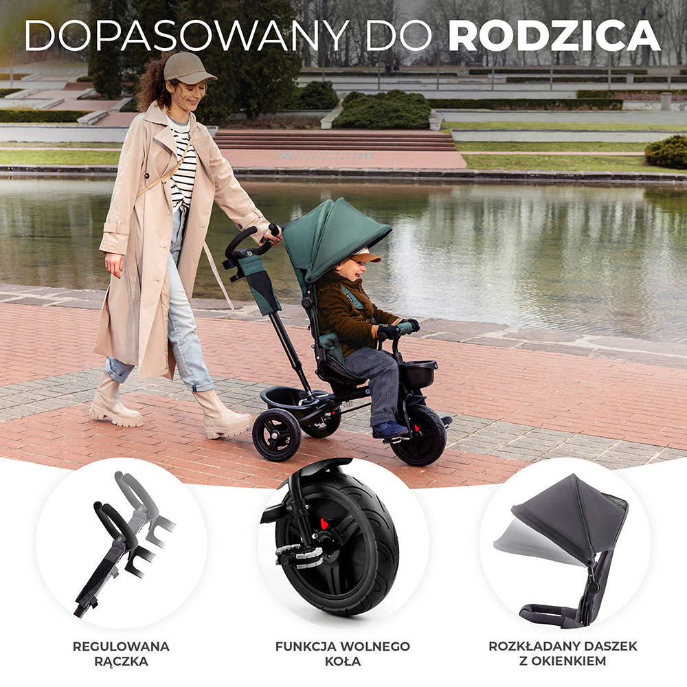 regulowana rączka dopasowana do rodzica kinderkraft aveo
