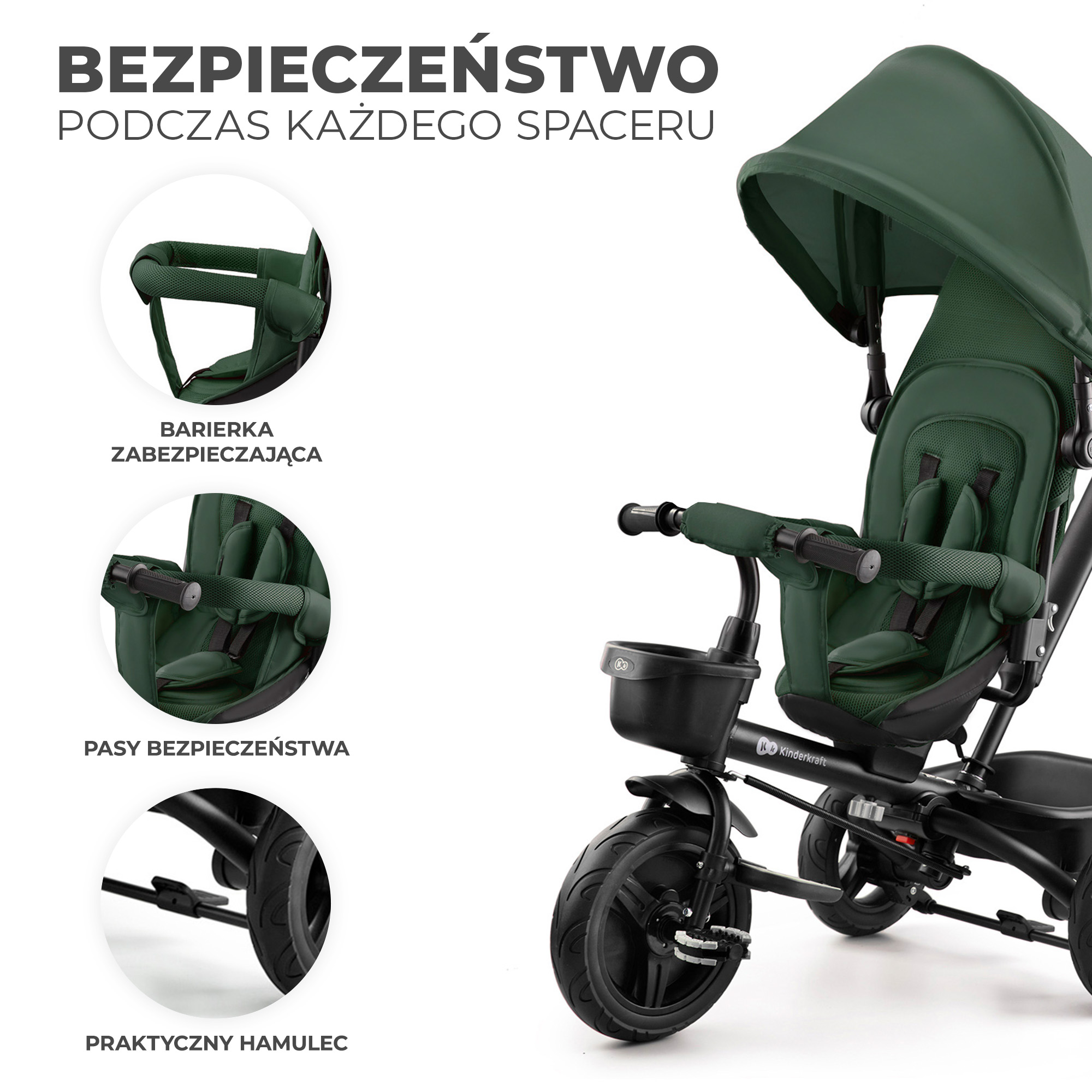 bezpieczeństwo podczas spaceru kindekraft aveo