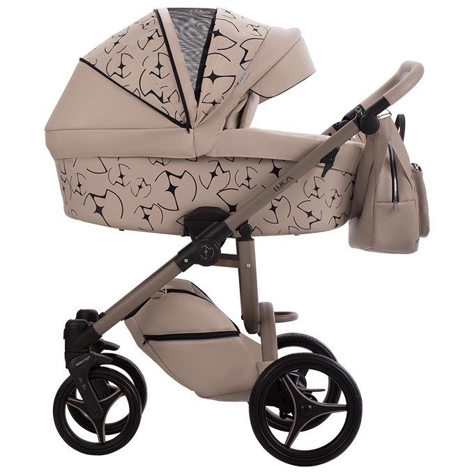 Bebetto Luca x Eva Minge poszerzana budka z dodatkowym panelem wentylacyjnym gondoli