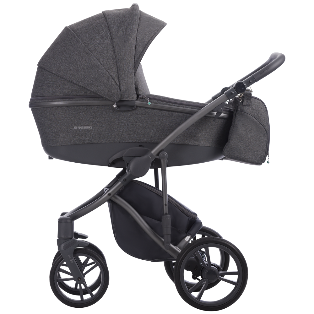 grafitowy wózek głeboki Bresso bebetto