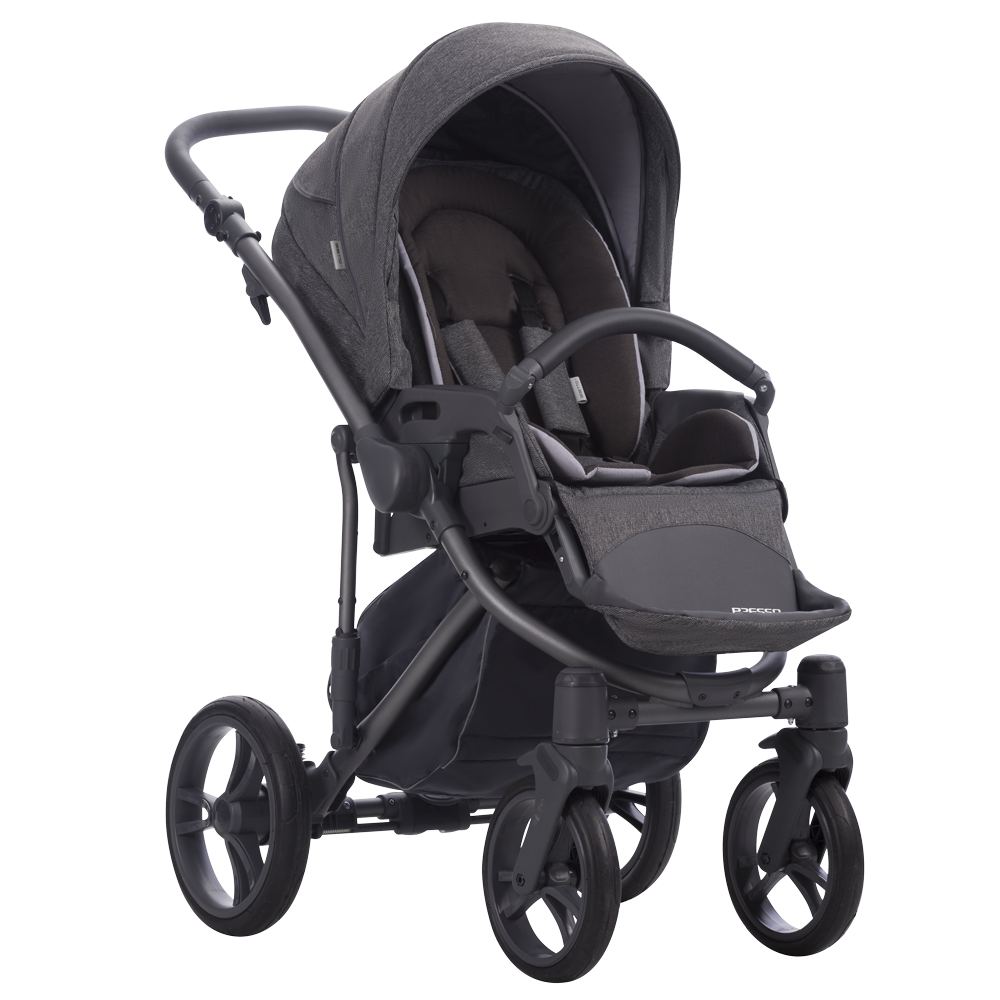 grafitowy wózek spacerowy Bresso bebetto