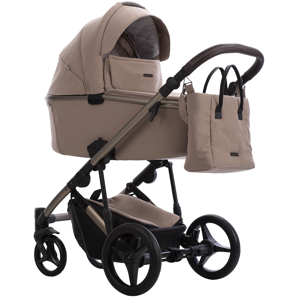 bebetto Loren pc sand beżowy stylowy wózek głęboki