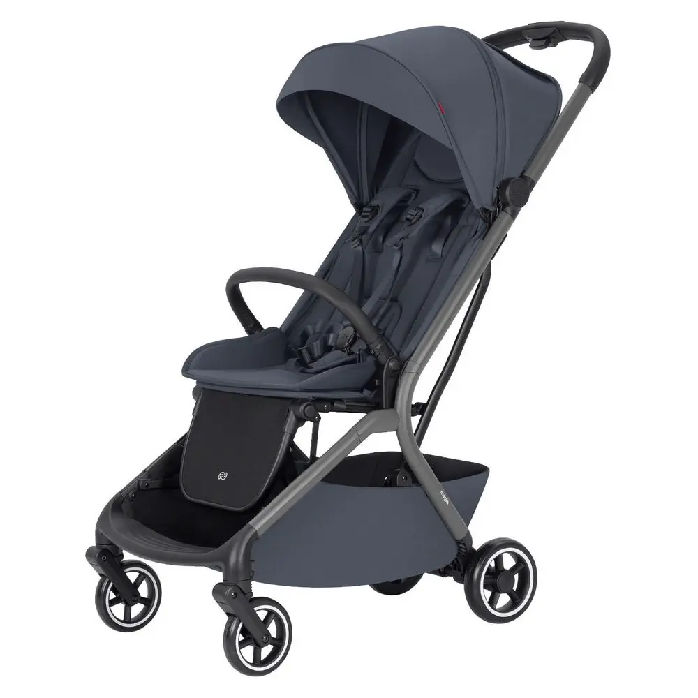 Carrello Magia 6555 szary wózek spacerowy z 5-punktowymi pasami bezpieczeństwa