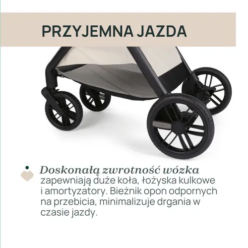 Chicco Bellagio doskonała zwrotność wózka