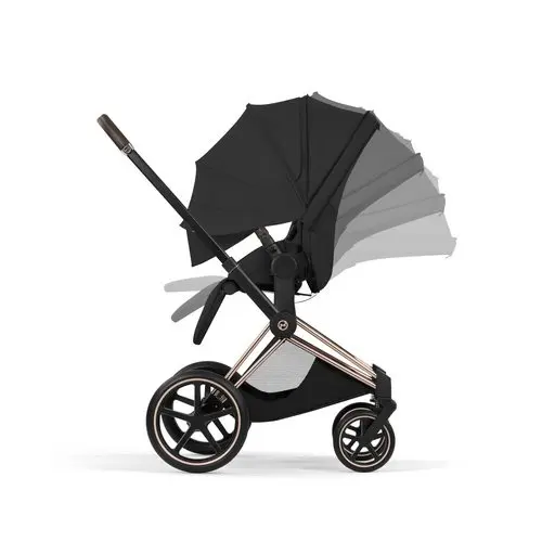 Cybex Priam 5 style regulacja oparcia, podnózka oraz budki