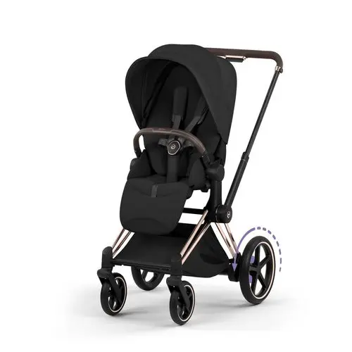 Cybex epriam style czarny elektryczny wózek spacerowy
