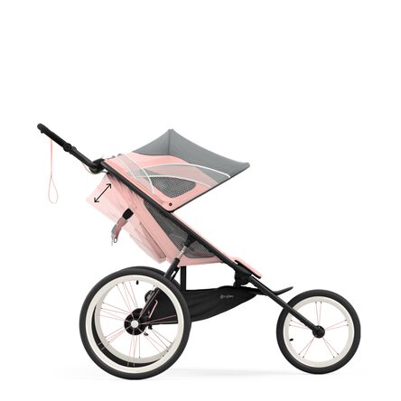 regulacja oparcia za pomocą paska cybex avi