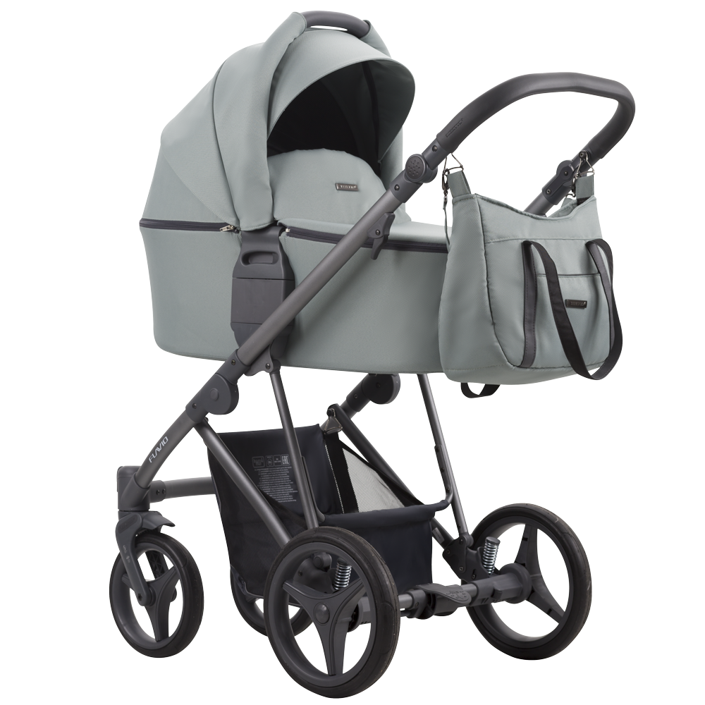 Bebetto flavio zieona gondola na grafitowej ramie