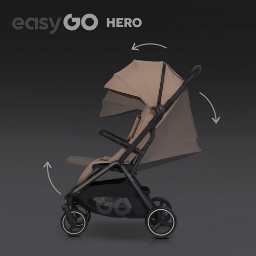 regulacja oparcia, budki i podnózka easygo hero