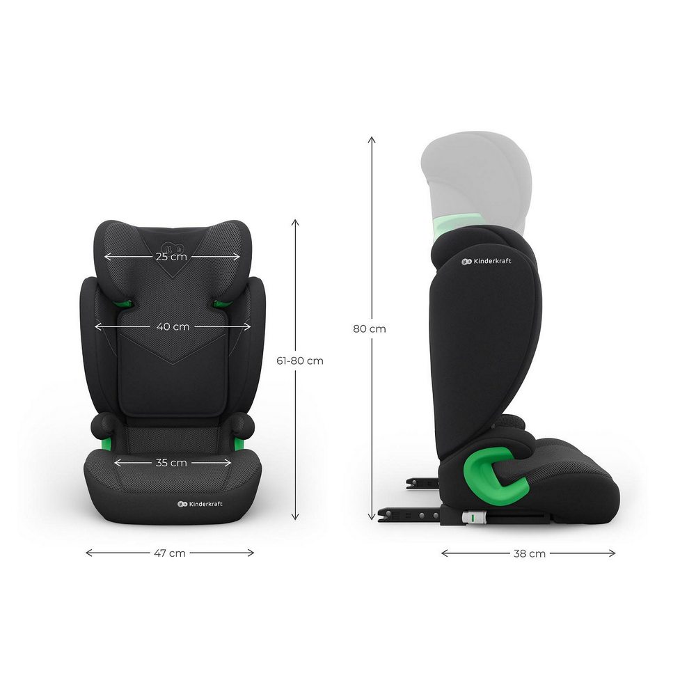 Kinderkraft junior fix 2 plus wymiary