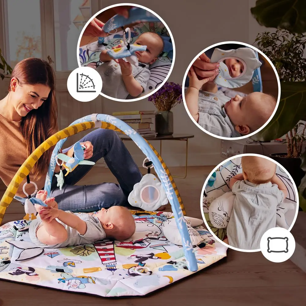Kinderkraft Smartplay Sea mata edukacyjna z miekką poduszką
