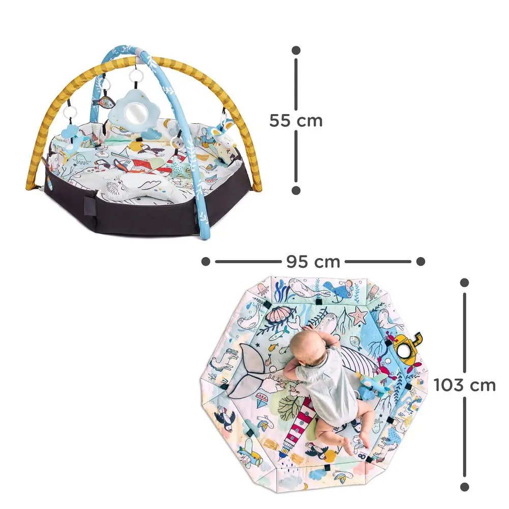 Kinderkraft Smartplay Sea wymiary maty edukacyjnej