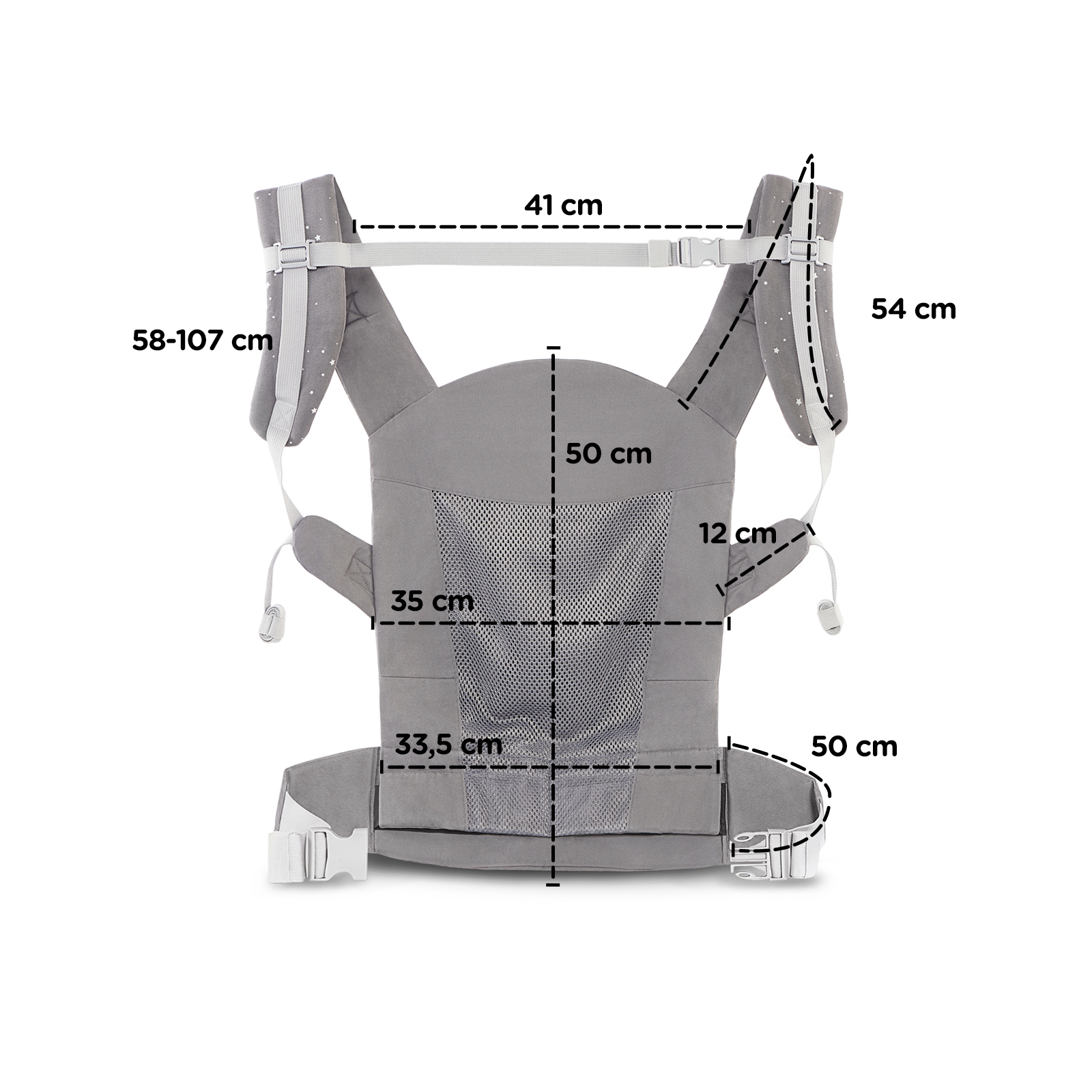 Kinderkraft Huggy specyfikacja nosidełka ergonomicznego