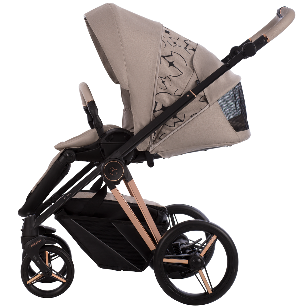 Bebetto Monti x Eva Minge regulacja oparcia siedziska do pozycji leżącej