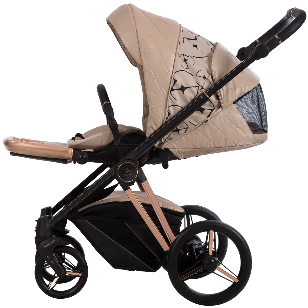 Bebetto odyseja x Eva Minge spacerówka z regulowanym siedziskiem do pozycji leżącej