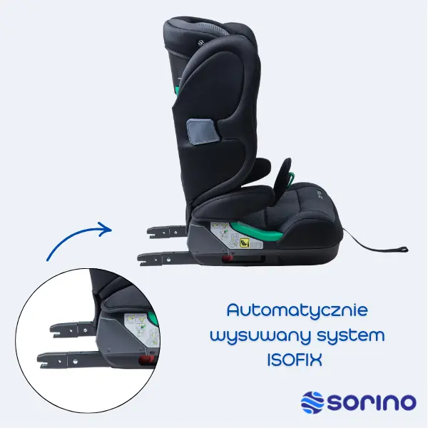 sorino ceres automatycznie wysuwany system isofix