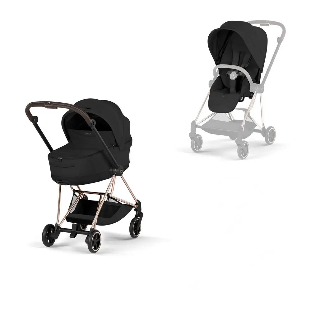 Cybex Mios Style czarny wózek dziecięcy głęboko-spacerowy