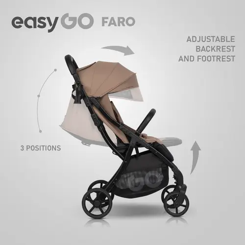 regulacja oparcia do pozycji leżącej faro easygo