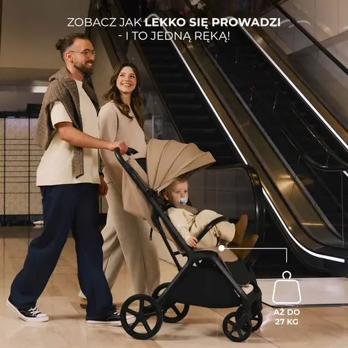 wózek prowadzi się jedną ręką loom kinderkraft