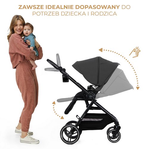 regulacja oparcia i podnóżka yoxi kinderkraft