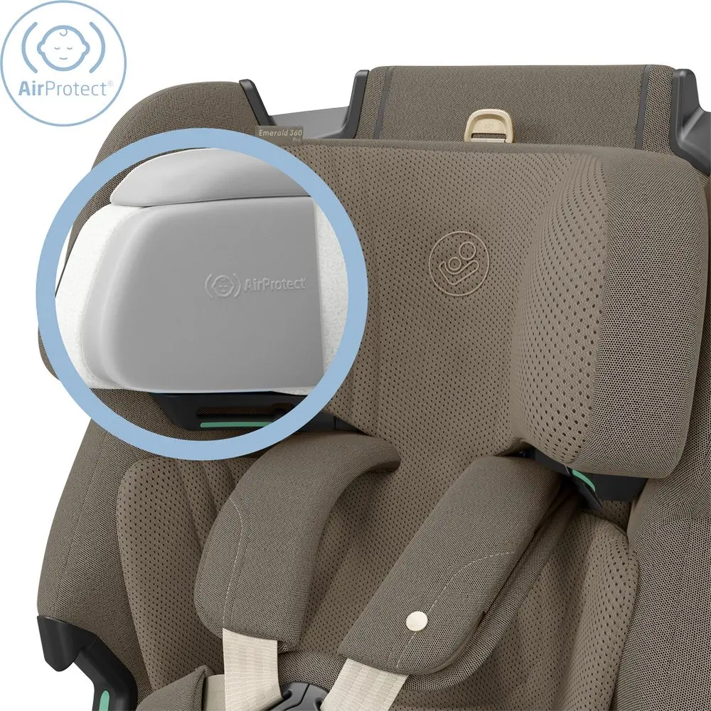 zagłówek z technologią airprotect emerald 360 pro maxi-cosi
