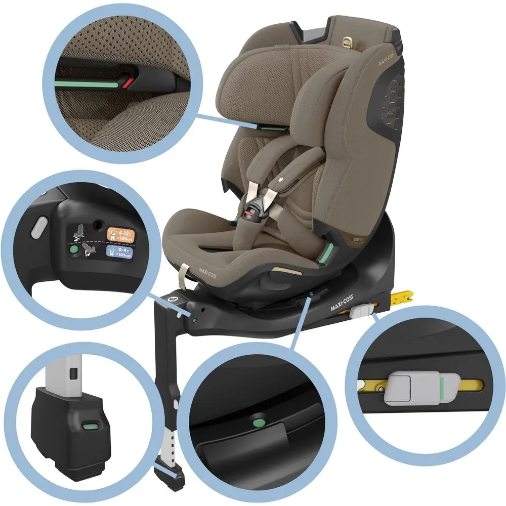 fotelik z godny norma r129 emerald 360 pro maxi-cosi